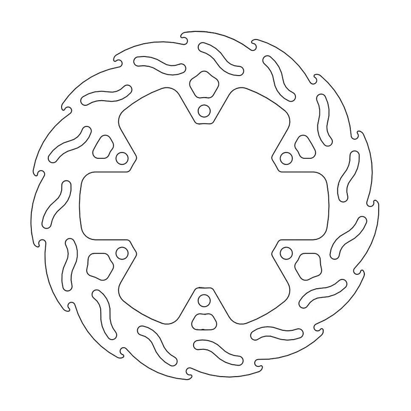 Flame Series Rear Brake Rotor Rear For Ducati Monster 696 2009-2014