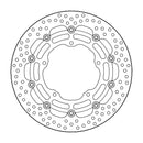 Halo Series Floating Brake Rotor Black For Yamaha MT-10 ABS 2021-2022