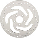 Polished Stainless Steel Drilled Brake Rotor Polished / Silver For Harley Davidson FLHC 1750 ABS 2021-2022