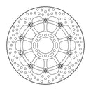 Halo Series Brake Rotor Supermoto Black For KTM Supermoto 950 2007-2008