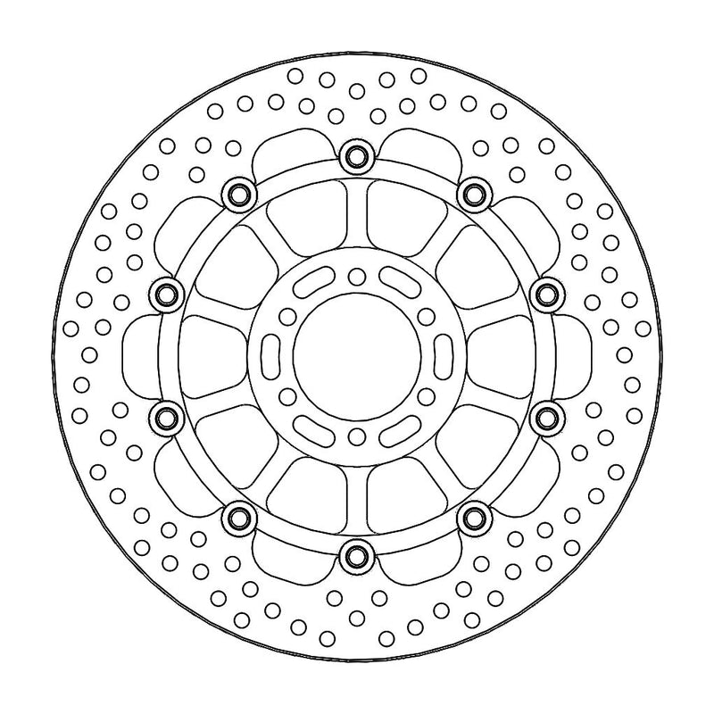 Halo Series Brake Rotor Supermoto Black For KTM Supermoto 950 2007-2008