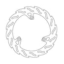 Flame Series Rear Brake Rotor Natural For Yamaha YP 400 2011