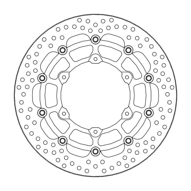 Halo Series Brake Rotor Supermoto Black For Husqvarna 701 Supermoto 2016-2017