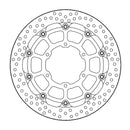 Halo Series Floating Brake Rotor Black For Suzuki GSX-R 1000 ABS 2017-2023
