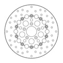 Custom Series Floating Front Brake Rotor For Harley Davidson FLHR 1450 2000-2003