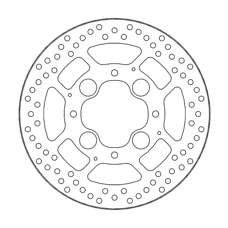 Halo Series Fixed Rear Round Brake Rotor For Honda CB 1000 R ABS 2008-2016