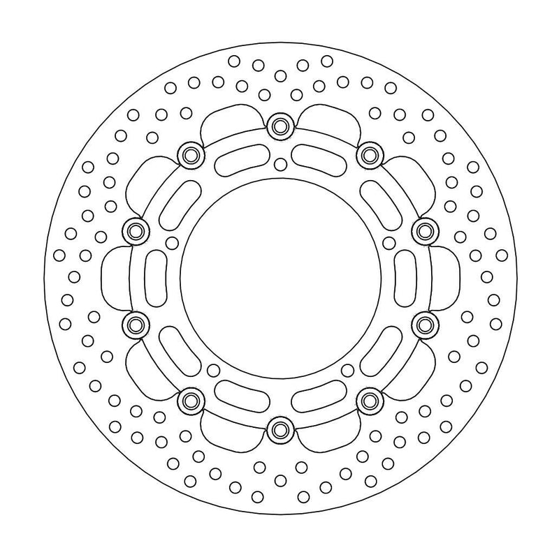 Halo Series Floating Racing Brake Rotor For Yamaha YZF-R1 1000 2009-2014