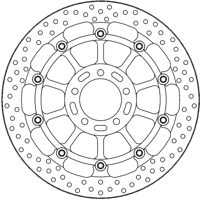 Halo Series Floating Racing Brake Rotor For MV Agusta Brutale 1000 ABS 2020