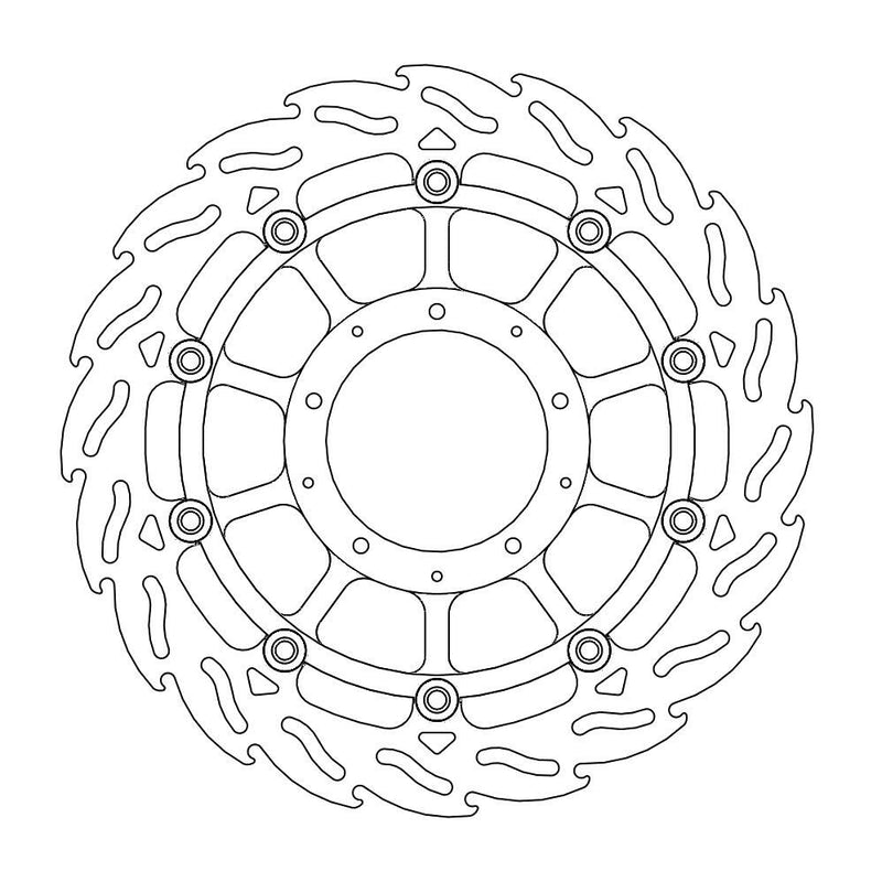 Floating Flame Front Right Brake Rotor - 310mm