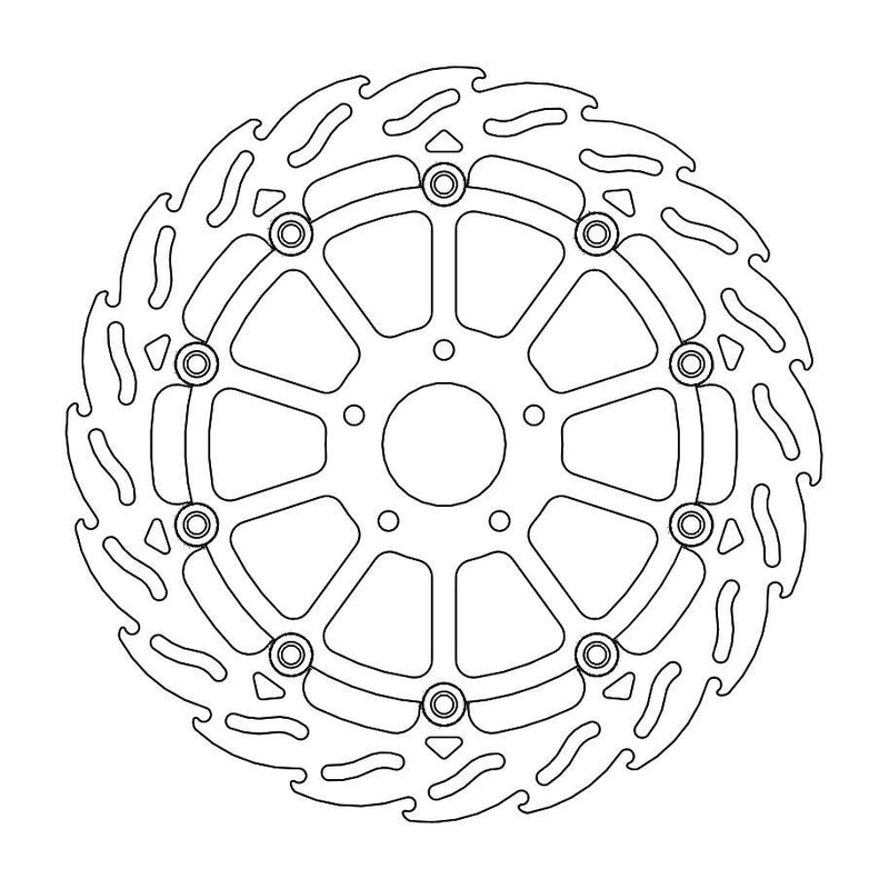 Flame Series Floating Front Brake Rotor For Honda CRF 450 L 2019-2020