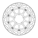 Halo Series Floating Brake Rotor Silver