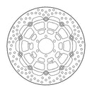 Halo Series T-Floater Brake Rotor Black For BMW S 1000 XR ABS 2019