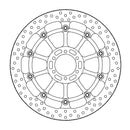 Halo Series T-Floater Brake Rotor Black For BMW S 1000 HP4 Race 2018