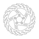 Flame Series Fixed Front Right Brake Rotor Silver For Harley Davidson FLD 1690 2012-2013