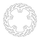 Flame Series Fixed Front Left Brake Rotor Silver For Harley Davidson FLHR 1750 2017