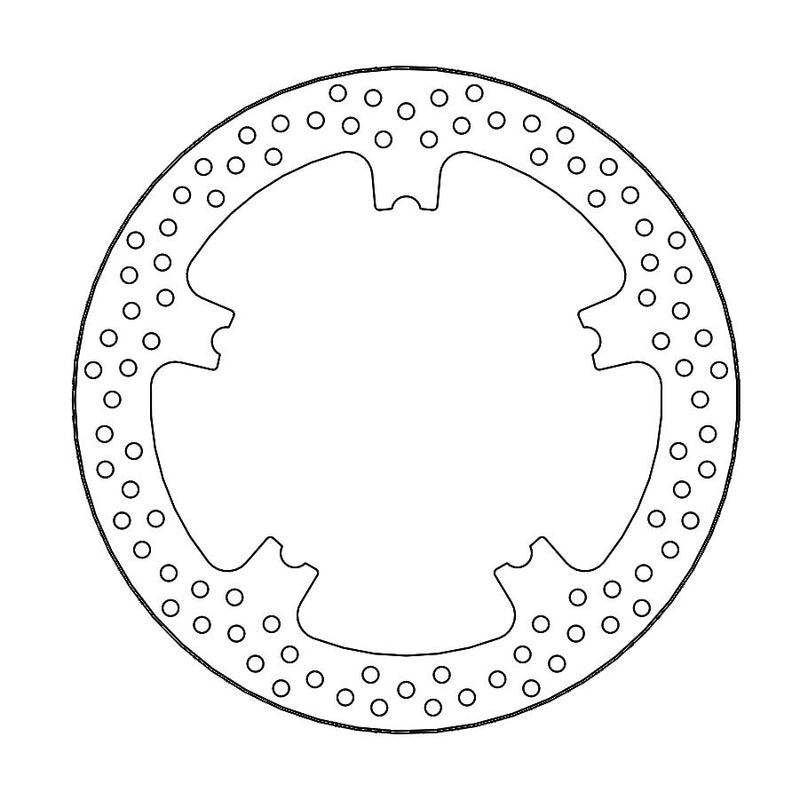 Custom Series Fixed Front Brake Rotor Silver For Harley Davidson FLD 1690 2012-2013