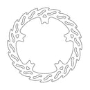 Flame Series Fixed Front Left Brake Rotor Silver For Harley Davidson FLD 1690 2012-2013