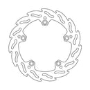 Flame Series Fixed Rear Brake Rotor Silver For Honda CRF 1100 L ABS 2021-2022