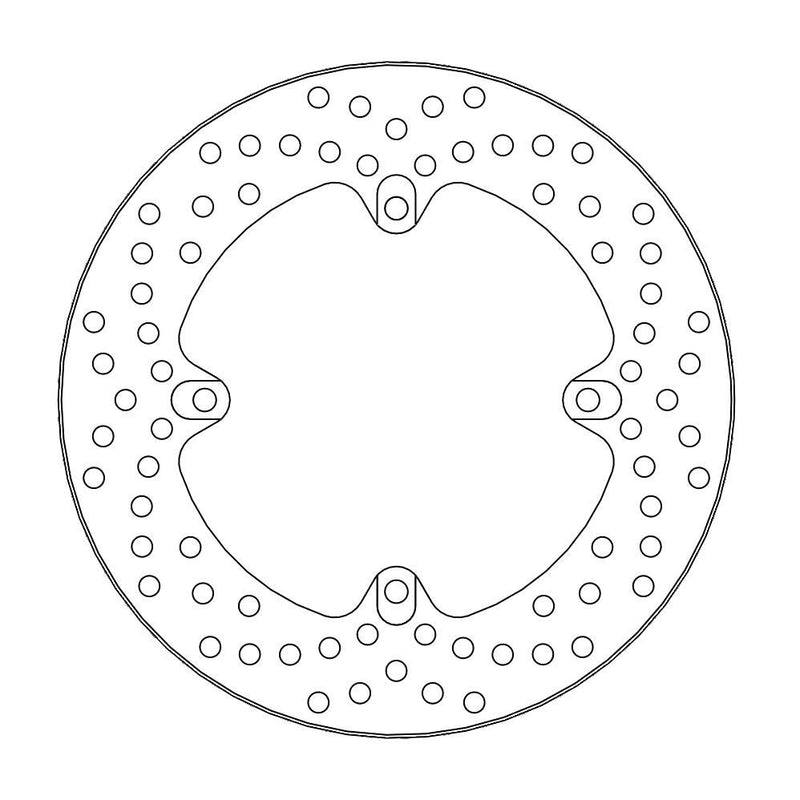 Halo Series Fixed Rear Brake Rotor Silver For Honda CBR 1000 RR 2021
