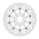 Flame Series Floating Front Left Brake Rotor Black / Silver For Ducati MULTISTRADA V4 1200 S ABS 2021-2022