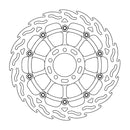 Flame Series Floating Front Right Brake Rotor Black / Silver For Ducati MULTISTRADA V4 1200 S ABS 2021-2022