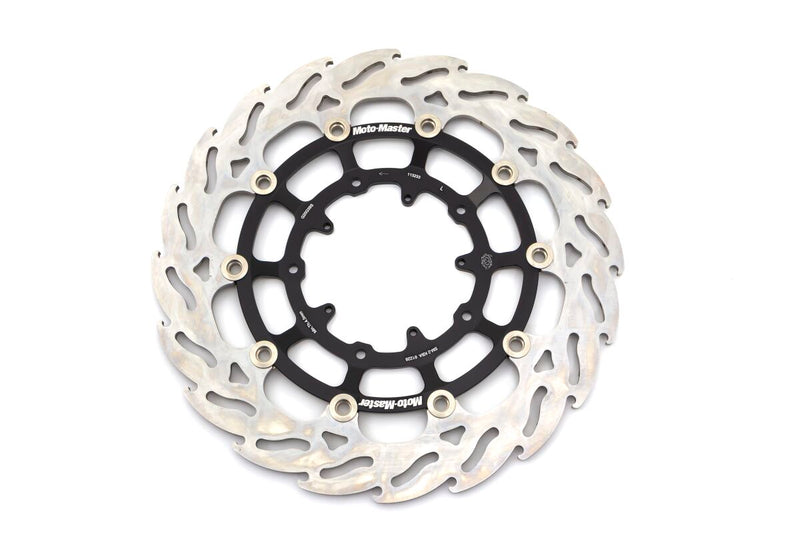 Flame Series Floating Front Right Brake Rotor Black / Silver For Honda CRF 1100 L ABS 2022