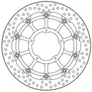 Halo Series Floating Brake Rotor Black / Silver For Honda CBR 1000 RR 2021