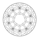 Halo Series Floating Brake Rotor Black / Silver For Honda CBR 1000 RR-R ABS 2022