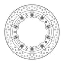 Halo Series Floating Brake Rotor Black / Silver For BMW F 800 R 2009-2012