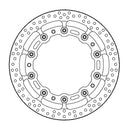 Halo Series Floating Brake Rotor Black / Silver For BMW S 1000 XR ABS 2015-2016