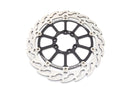 Flame Series Front Brake Rotor Black / Silver