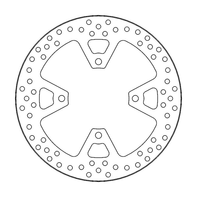 Halo Series Fixed Rear Brake Rotor Silver