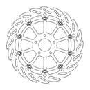 Custom Series Floating Front Brake Rotor Black / Silver