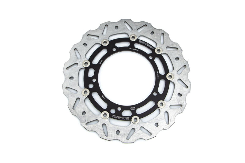 Nitro Series Front Brake Disc Black / Silver For Yamaha FZ6 600 N 2004-2006