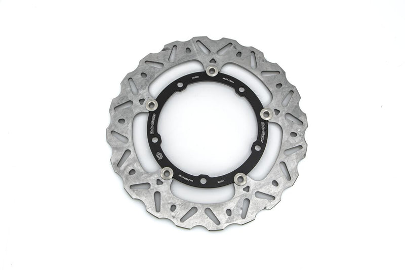 Nitro Series Front Brake Disc Black / Silver For Yamaha MT-07 2014-2016