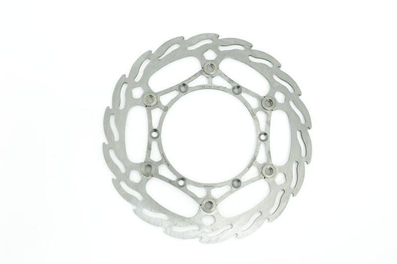 Floating Flame Front Brake Rotor Silver For Fantic XX 250 2022-2023