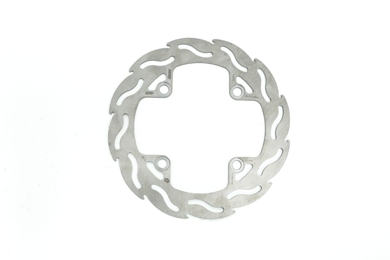 Flame Series Fixed Rear Brake Rotor Silver For Honda CBR 125 R 2007-2008