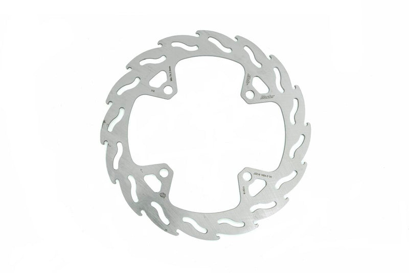 Flame Series Fixed Rear Brake Rotor Silver For Kawasaki KLX 450 R 2008-2010