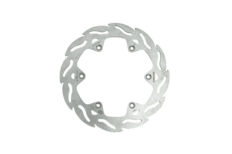 Flame Series Fixed Rear Brake Rotor Silver For Kawasaki KLX 400 R 2003
