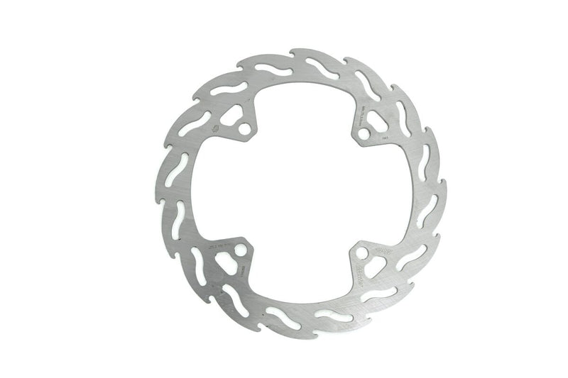 Flame Series Fixed Rear Brake Rotor Silver For Suzuki RMX 450 Z 2018