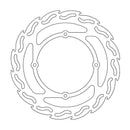 Offroad Flame Front Brake Disc Silver