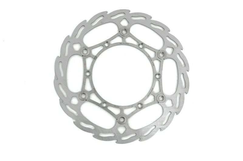 Floating Flame Front Brake Rotor Silver For Fantic XE 125 2021-2023