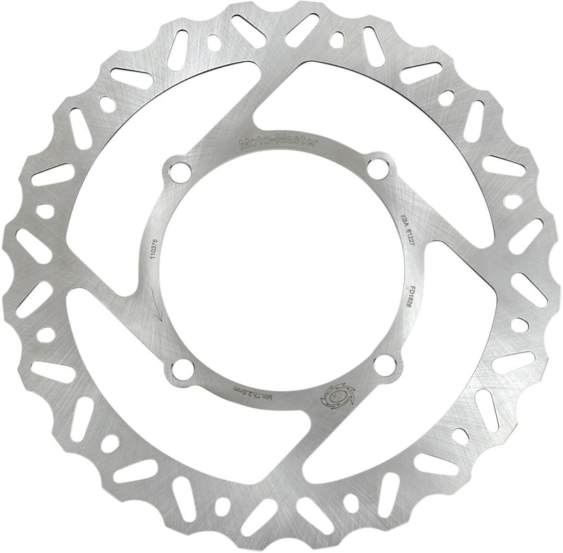 Nitro Series Fixed Front Brake Rotor Natural For Kawasaki KLX 450 R 2008-2010