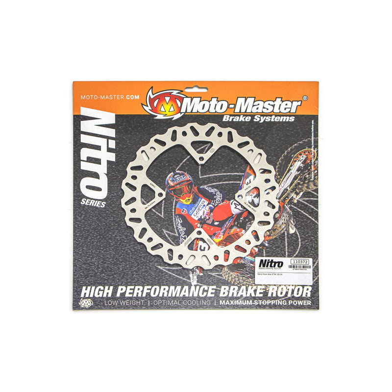 Nitro Contour Series Fixed Front Brake Disc Silver For Husqvarna TC 85 17/14 2014-2018