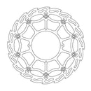 Flame Series Supermoto Street Front Brake Rotor For Honda CR 125 R 1992-1994