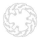 Flame Series Fixed Rear Brake Rotor For Yamaha XT 600 1988-1989
