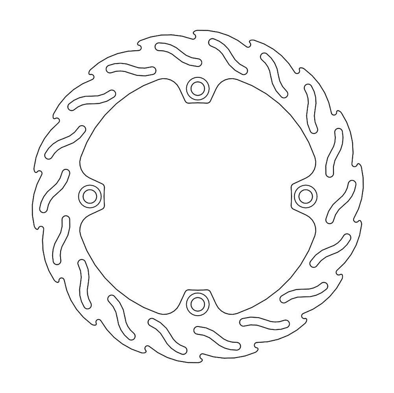 Flame Series Fixed Front Brake Rotor For Honda NX 650 1988-1989
