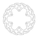 Flame Series Rear Brake Rotor Rear For TM Racing CROSS 125 2001-2002