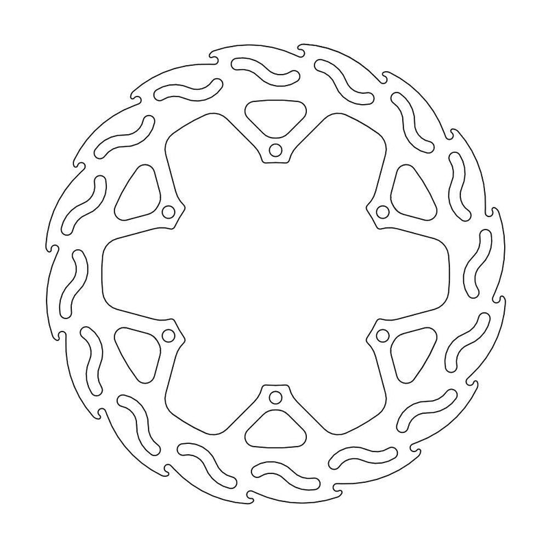 Flame Series Rear Brake Rotor Rear For TM Racing CROSS 125 2001-2002