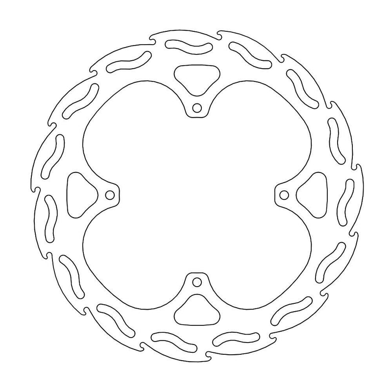 Flame Series Rear Brake Rotor Rear For TM Racing CC 250 FI 2019